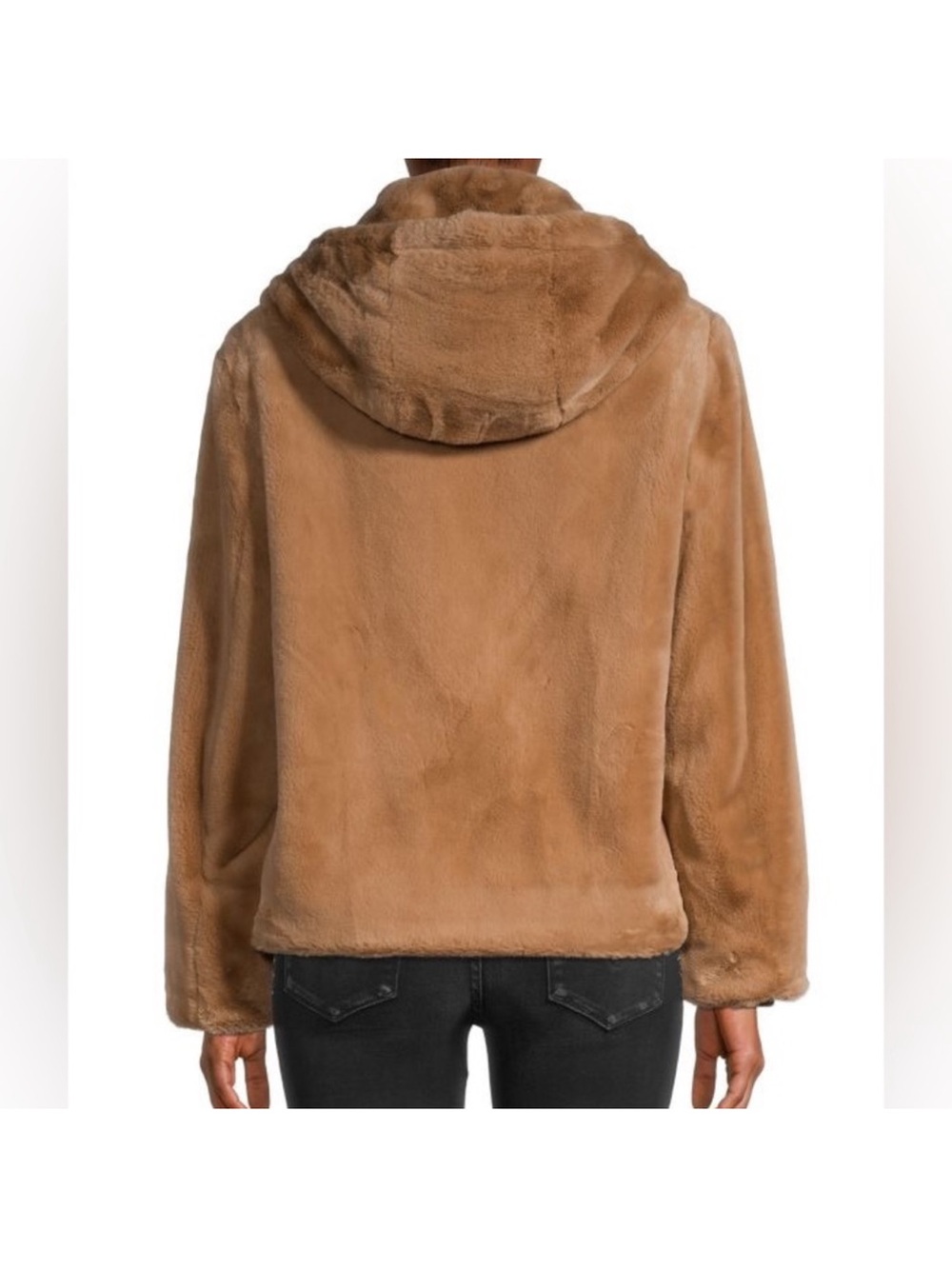Vince Hooded Zip Up Fur Jacket - Picture 2 of 7